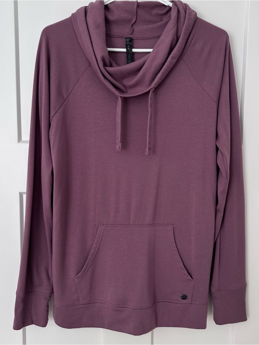 GAIAM Mauve Cowl Neck Pullover Sweater